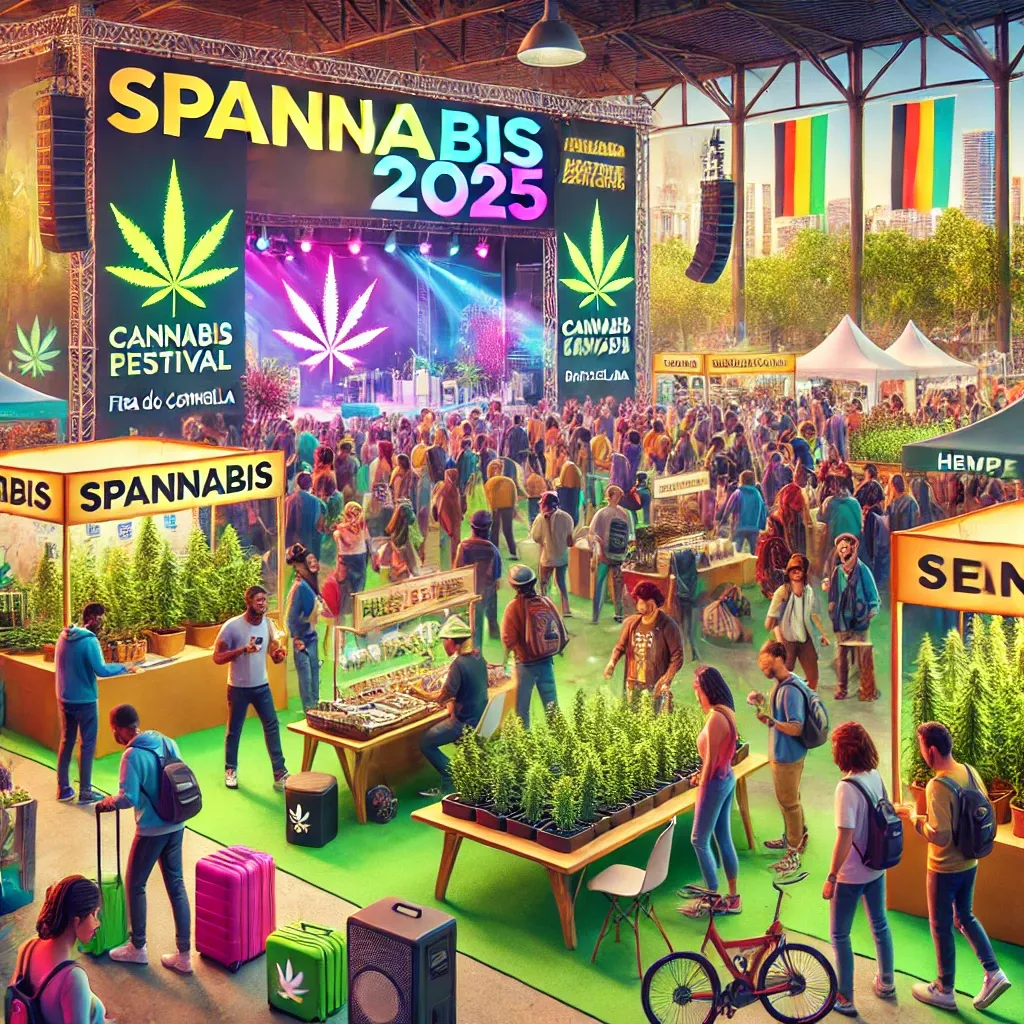 Festivalillustration mit einem Spannabis-2025-Banner