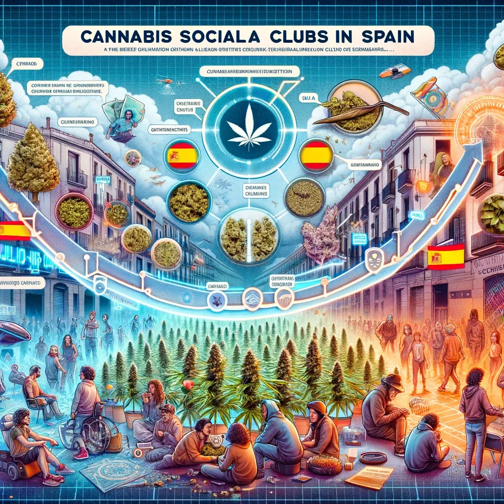 Illustration linking association history with social and economic symbols